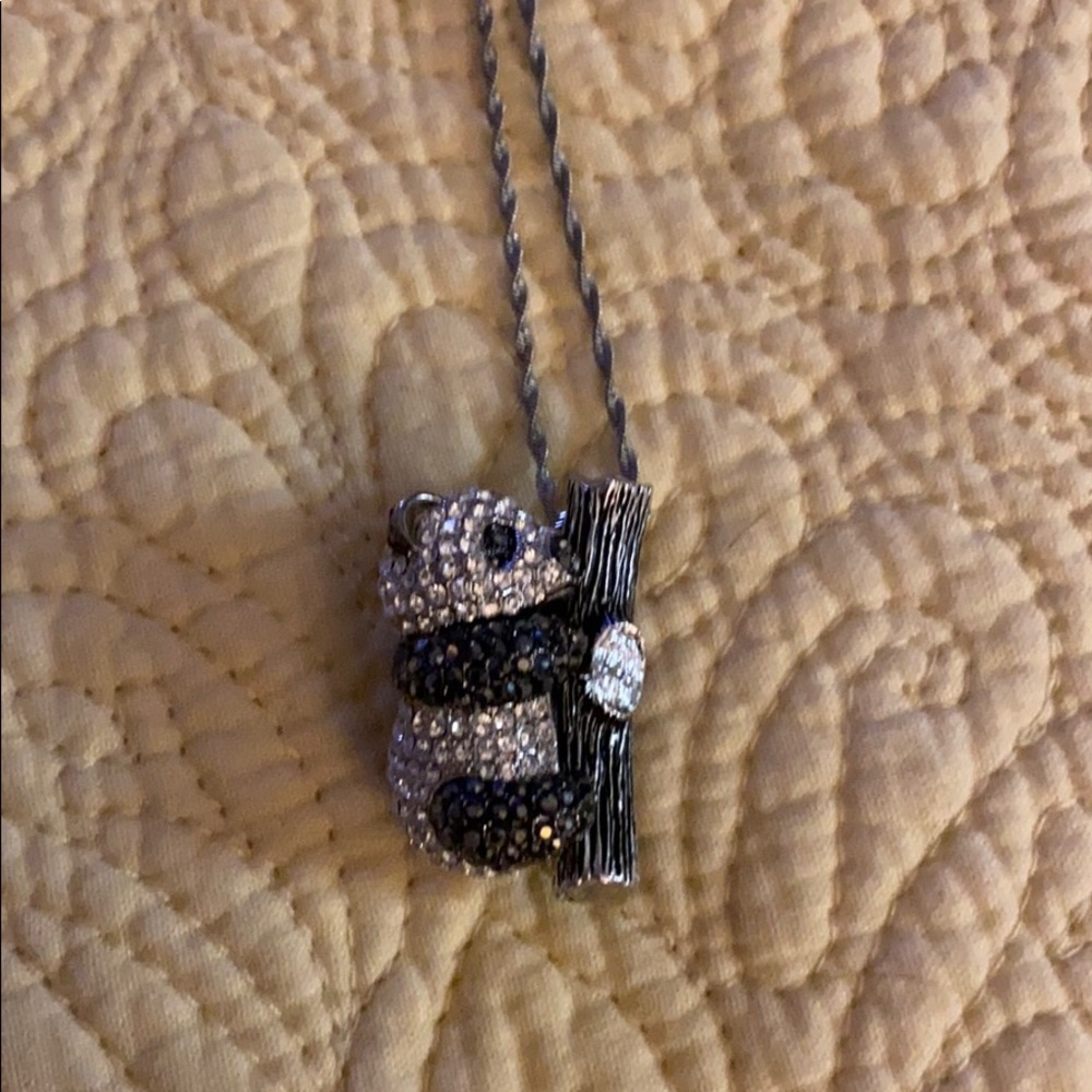 Cute Swarovski Panda Bear Necklace